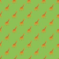 Seamless pattern of giraffes vector