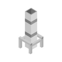 Isometric Smokestack On White Background vector