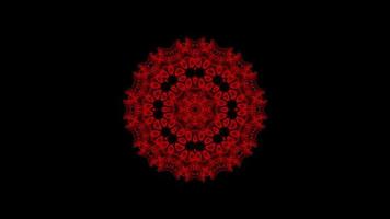 hypnotische rote Kaleidoskopbewegung video