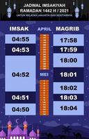 calendario imsakiyah con nuevo concepto vector