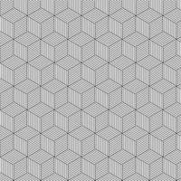 Vector pattern of cube. Cube pattern background.