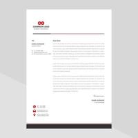 Modern company letterhead Template Design vector