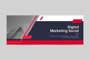 Modern corporate cover or web banner template vector