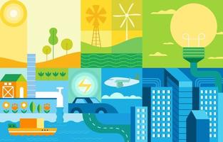 Smart City Collage Concept