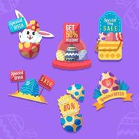 Fun Easter Promotion Marketing Sticker Label vector