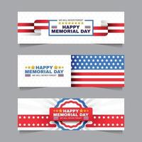Memorial Day Banner Collection
