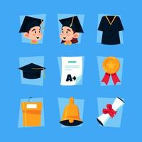 Children Graduation Icon Pack