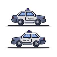 coche de policía, blanco, plano de fondo