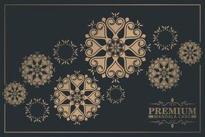 Luxury mandala background concept vector