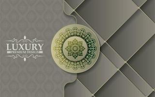 Luxury mandala background concept vector