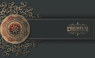 Luxury mandala background concept vector