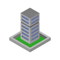 Isometric Skyscraper On White Background vector