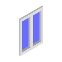 Isometric Window On White Background vector