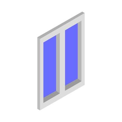 Isometric Window On White Background