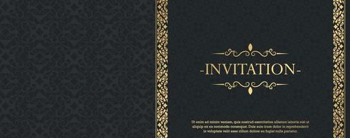 luxury invitation background style ornamental pattern vector