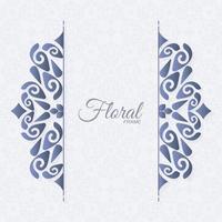 Elegant decorative ornament frame background vector
