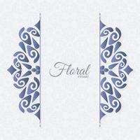 Elegant decorative ornament frame background vector