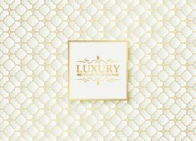 Luxury white ornament pattern design background vector