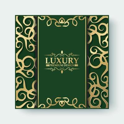 Luxury golden floral ornamental background design