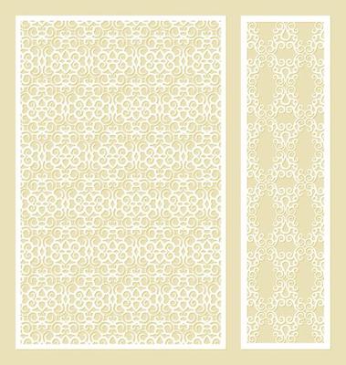 seamless die cut decorative pattern template