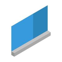 Isometric Window On White Background vector