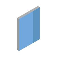 Isometric Window On White Background vector