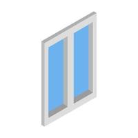 Isometric Window On White Background vector