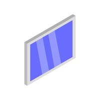 Isometric Window On White Background vector