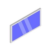 Isometric Window On White Background vector