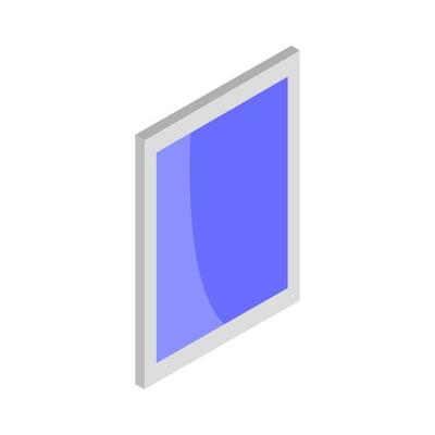 Isometric Window On White Background