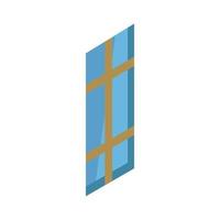 Isometric Window On White Background vector