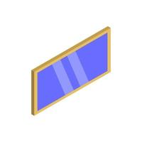 Isometric Window On White Background vector