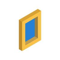 Isometric Window On White Background vector