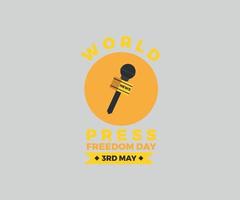 World press freedom day vector graphic