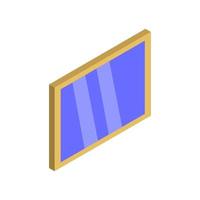 Isometric Window On White Background vector