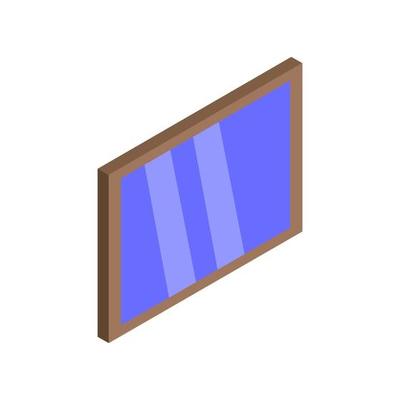 Isometric Window On White Background