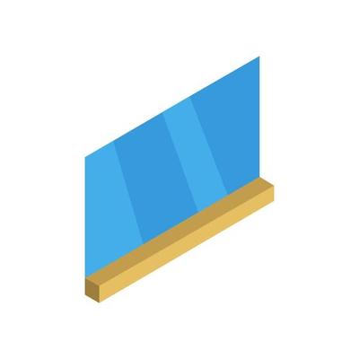 Isometric Window On White Background