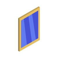 Isometric Window On White Background vector