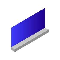 Isometric Window On White Background vector