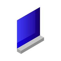 Isometric Window On White Background vector