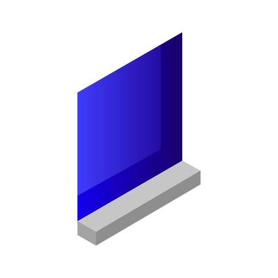 Isometric Window On White Background