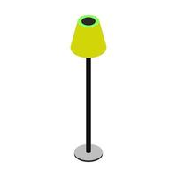 Isometric Lamp On White Background vector