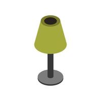 Isometric Lamp On White Background vector