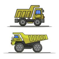 Truck Illustrated On White Background vector