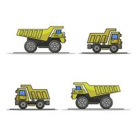 Truck Illustrated On White Background vector