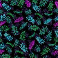 Seamless bright leaves. Tropical background. Print for web, fabric and wrapping paper. vector