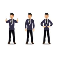 Businessman On White Background vector