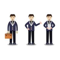 Businessman On White Background vector