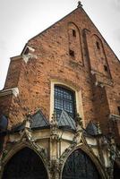 Krakow, Poland 2017- Tourist architectural attractions in the historical square of Krakow photo