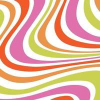 mod swirling vector stripe pattern pink orange green